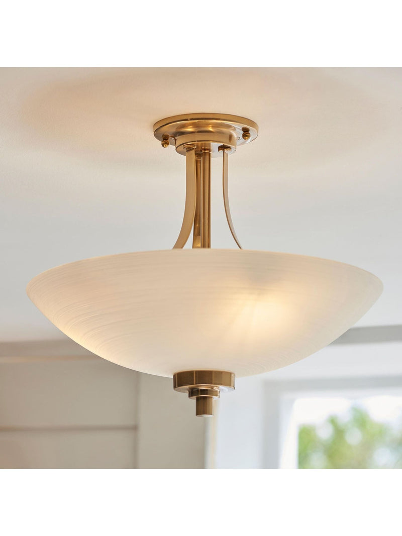 Gallery Home Brass Welles 3 light ceiling light - British product