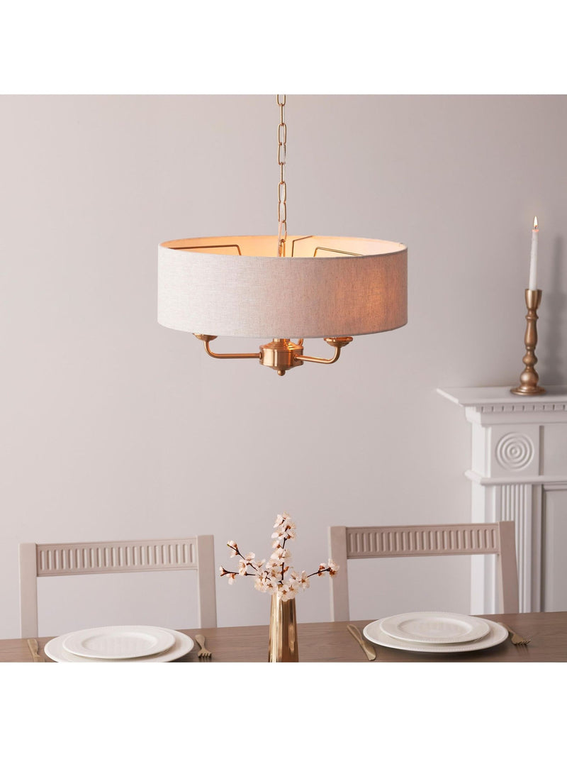 Gallery Home Highclere vintage brass pendant - British product