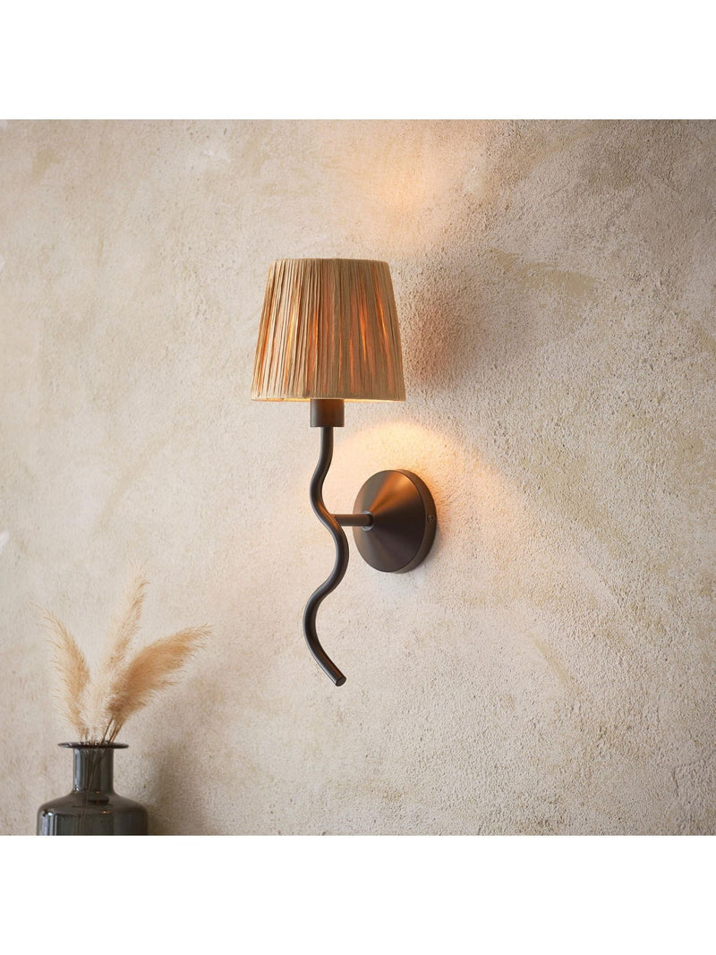 Gallery Home black wriggle wall light (British brand)