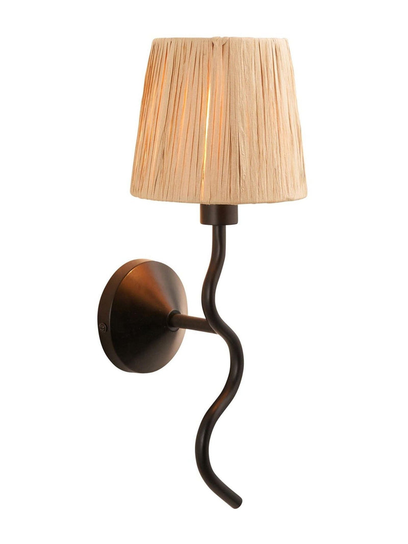 Gallery Home black wriggle wall light (British brand)