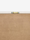 Gold linear swirl framed fabric wall art set of 4 30x30cm (British brand)