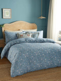 Wylder Blue Bronte Printed Floral Duvet Cover Set (British brand)