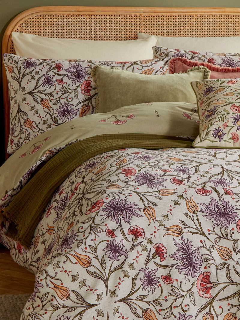 Wylder Green Tilda Floral Printed Duvet Cover Set (British brand)