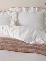 Next Wylder Pink Blousey Cotton Ruffle Duvet Cover Set- Buy online at McGrocer