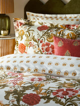 Next Seventy Three Russet Ishana Reversible Floral Duvet Cover Set- Buy online at McGrocer