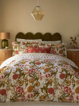 Seventy Three Russet Ishana Reversible Floral Duvet Cover Set