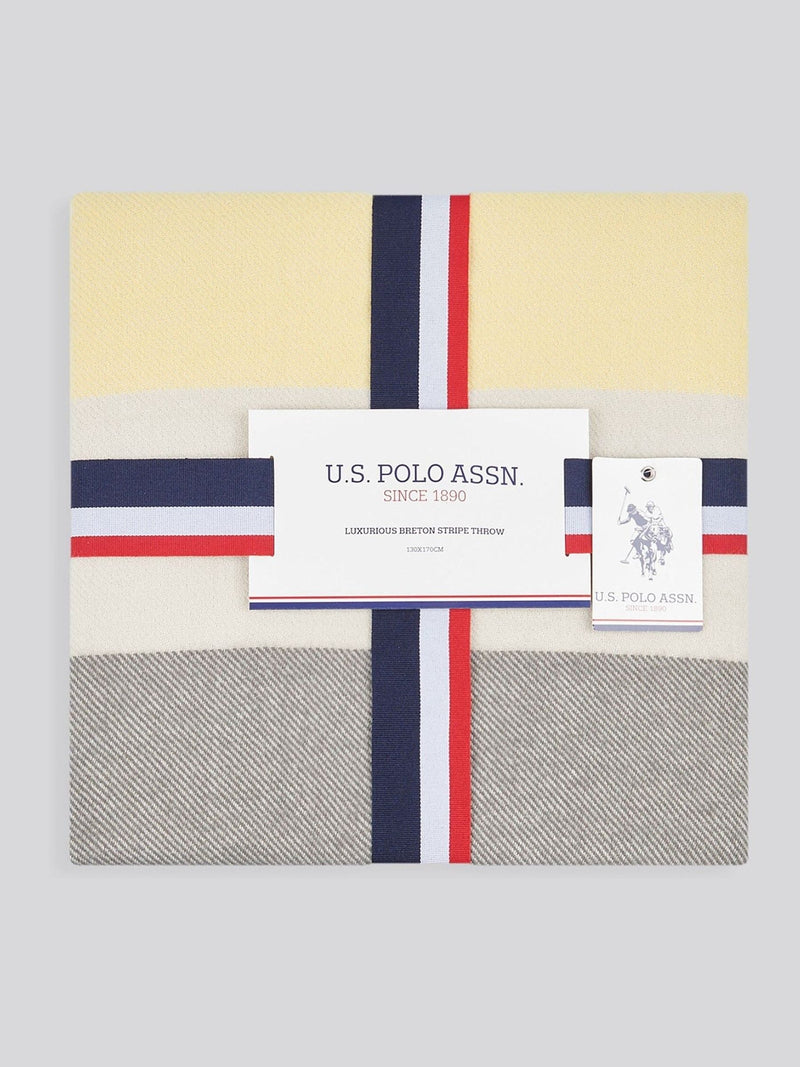 U.S. Polo Assn. Breton stripe throw (British brand)