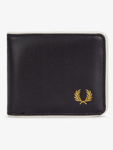 Next Fred Perry Black Coated Polyester Billfold Wallet- Buy online at McGrocer