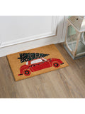 Decoris doormat car Christmas tree design 60x40 cm (British brand)