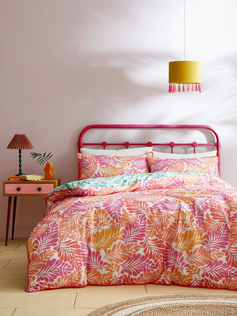 Appletree Pink Carmen duvet cover set - British product
