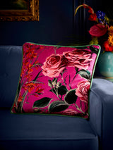 Next Laurence Llewelyn-Bowen Pink Cotswold Fantasia Dawn Velvet Cushion- Buy online at McGrocer