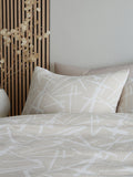 Appletree Natural Otto Textured Jacquard duvet cover set - British product