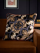Next Laurence Llewelyn-Bowen Black Festivo Velvet Filled Cushion- Buy online at McGrocer