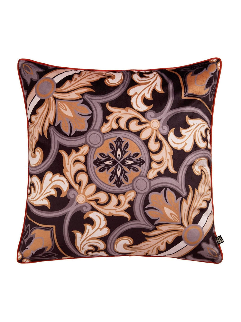 Laurence Llewelyn-Bowen black Festivo velvet cushion, imported from the UK