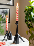 Rockett St George Gold Leg Taper Candle Holder 22cm Height