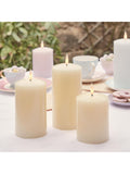 Lights4fun Natural TruGlow® Rechargeable LED Pillar Candle Trio