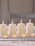 Lights4fun Natural Rechargeable TruGlow Votive Candles 6.5cm, UK version