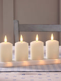 Lights4fun Natural Rechargeable TruGlow Votive Candles 6.5cm, UK version