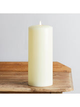 Lights4fun Natural TruGlow LED Chapel Candle 30cm