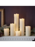 Lights4fun Natural 6 Slim LED Battery Candles with Dripping Wax, UK version