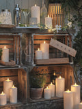 Lights4fun natural waterproof outdoor candles, UK version