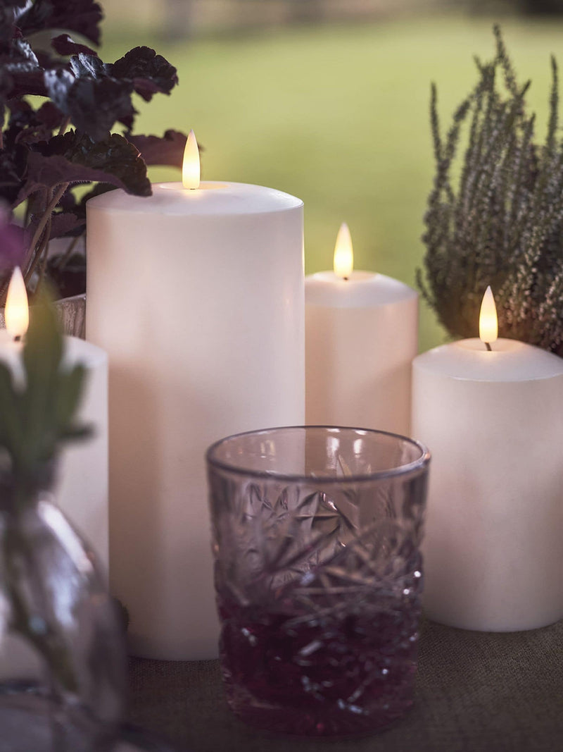 Lights4fun natural waterproof outdoor candles, UK version