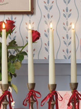 Next Lights4fun TruGlow Natural Flameless Taper Candles With Remote Set of 4 22cm- Buy online at McGrocer