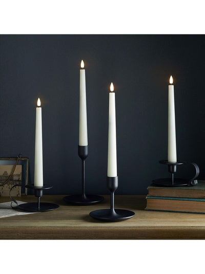 Next Lights4fun TruGlow Natural Flameless Taper Candles With Remote Set of 4 22cm- Buy online at McGrocer