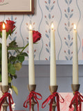Lights4fun TruGlow natural taper candles set of 4 22cm, UK version