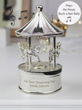 PMC personalised musical carousel ornament, imported from the UK