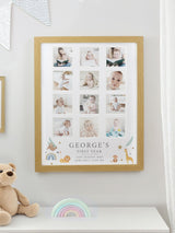Next PMC Burgundy Red Personalised Animals Multi Photo Frame 38.3cm x 30.6cm- Buy online at McGrocer