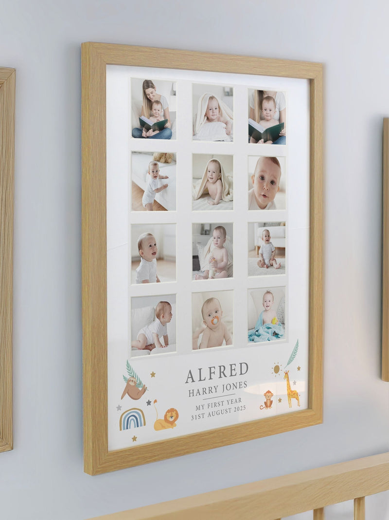 PMC Personalised Animals Photo Frame 38.3cm x 30.6cm, imported from the UK