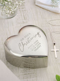 PMC Christening trinket box and cross necklace, imported from the UK