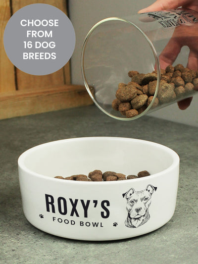 Next PMC Personalised Dog Breed Ceramic Food Bowl- Buy online at McGrocer