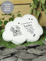 Next PMC Personalised Dog Breed Garden Memorial Cloud- Buy online at McGrocer
