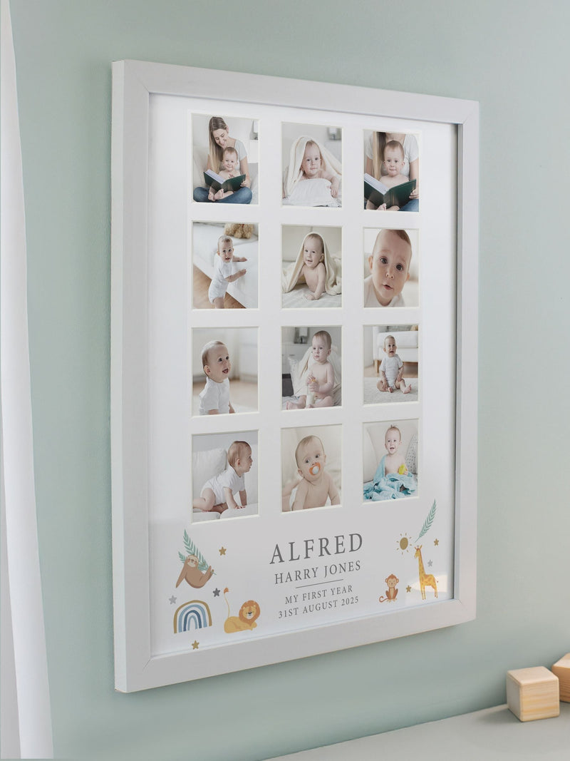 PMC personalised animals multi photo frame, UK version