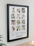 PMC personalised special date multi photo frame, imported from the UK