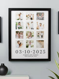 PMC personalised special date multi photo frame, imported from the UK
