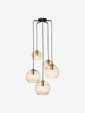 MADE.COM Mika 5 cluster light black champagne, UK version