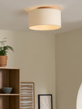 MADE.COM Neutra cream wood flush light 34cm, UK version