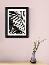 Next East End Prints Black Moody Palm Fronds Framed Art Print- Buy online at McGrocer