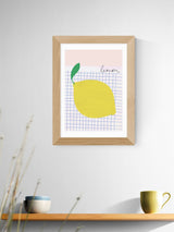McGrocer East End Prints Oak Big Lemon Framed Art Print- Buy online at McGrocer