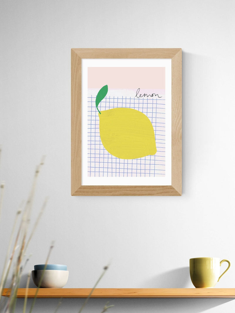 East End Prints Oak Big Lemon Framed Art Print