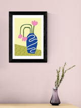 East End Prints Black Wilted Flowers Framed Art Print