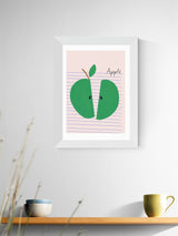 Next East End Prints White Big Green Apple Framed Art Print- Buy online at McGrocer