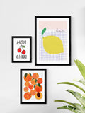 East End Prints Black Mon Cheri framed art print - British product