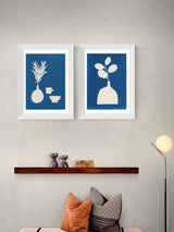 McGrocer East End Prints White Cyanotype Still Life Framed Art Print- Buy online at McGrocer