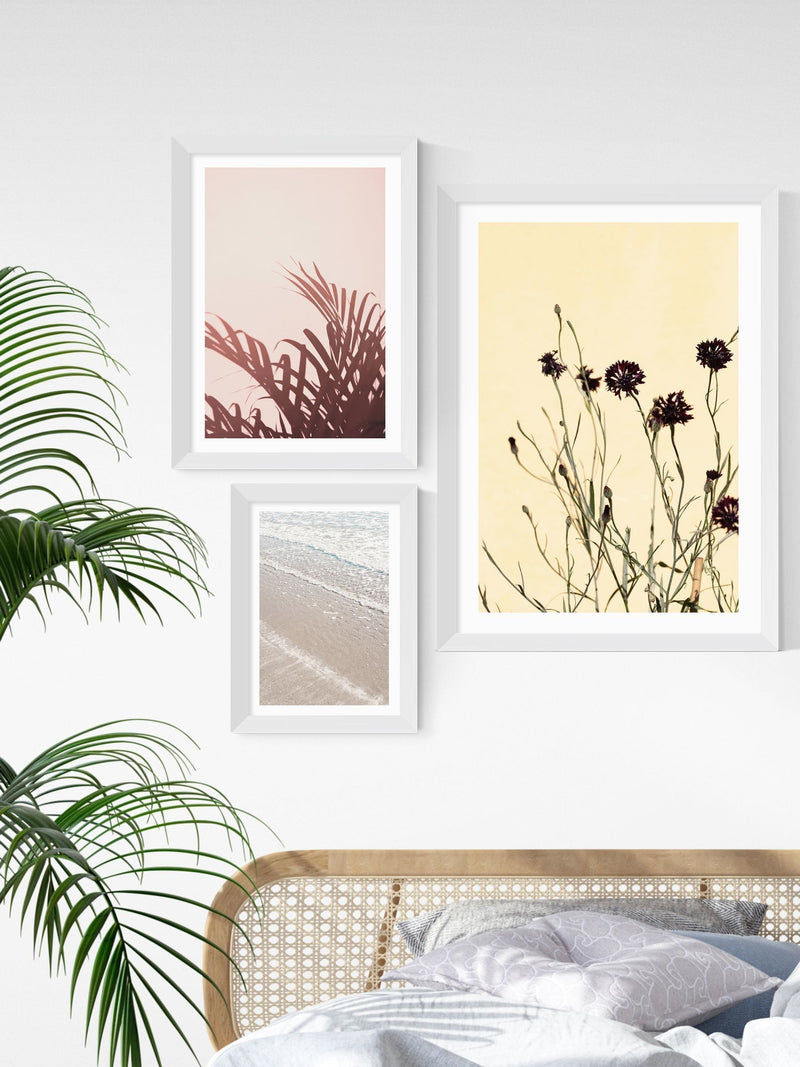 East End Prints White Beach 4 framed art print - British product