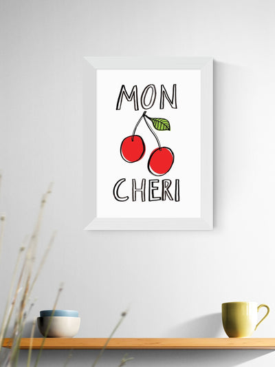 Next East End Prints White Mon Cheri Framed Art Print- Buy online at McGrocer