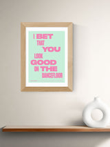 East End Prints Oak Dancefloor by HollieGraphik Framed Art Print
